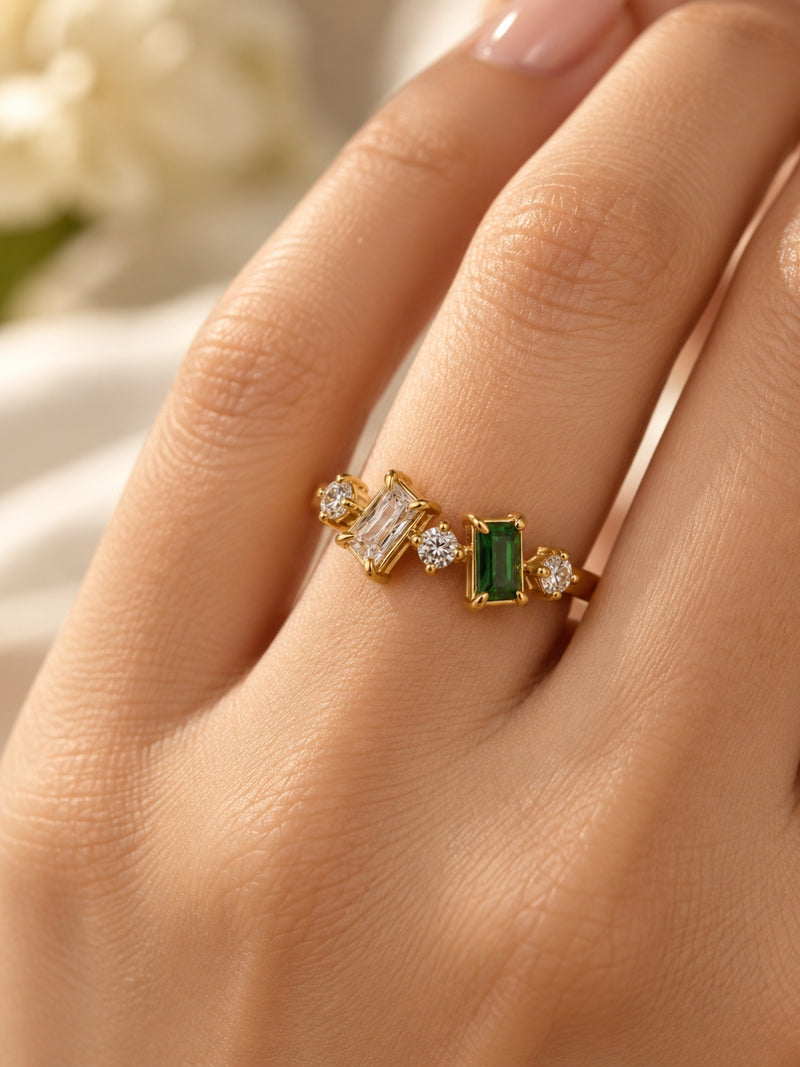 Cascata Crystal Cluster Ring