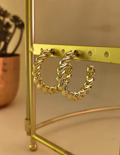 Big Twisted Hoops