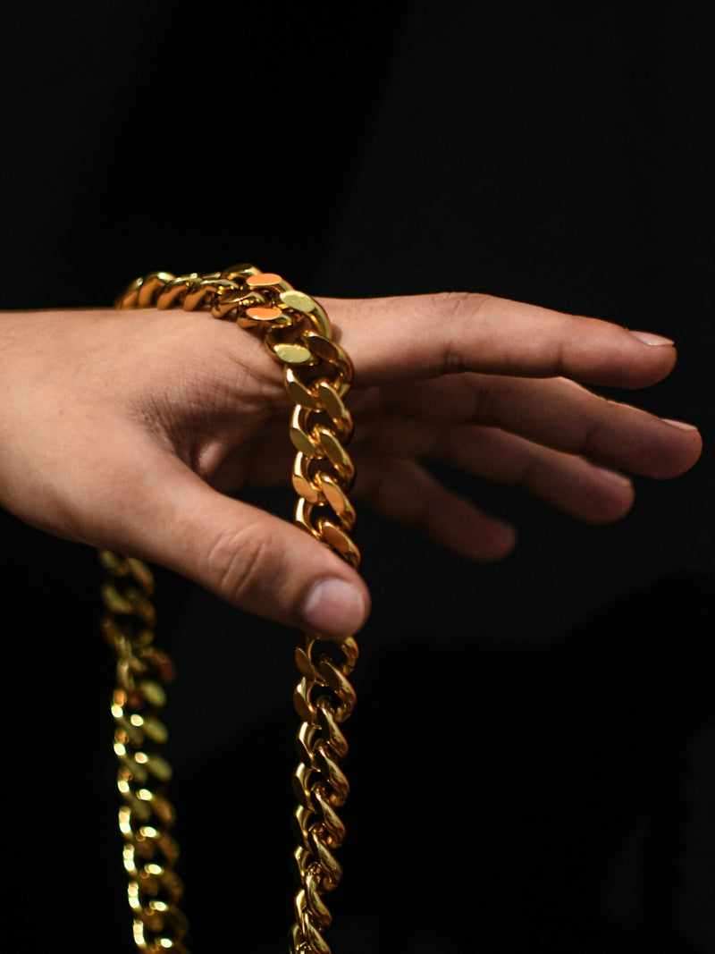 Chunky Gold Statement Chain 15mm – 18k Gold Plated Stainless Steel
