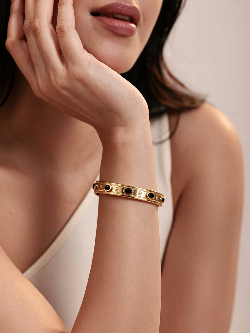 Onice Black Crystal Bracelet