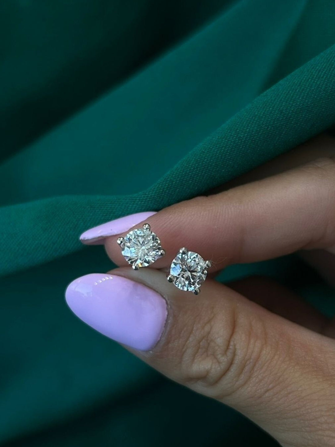 Mini Solitaire Stud Earrings – Anti-Tarnish & Waterproof