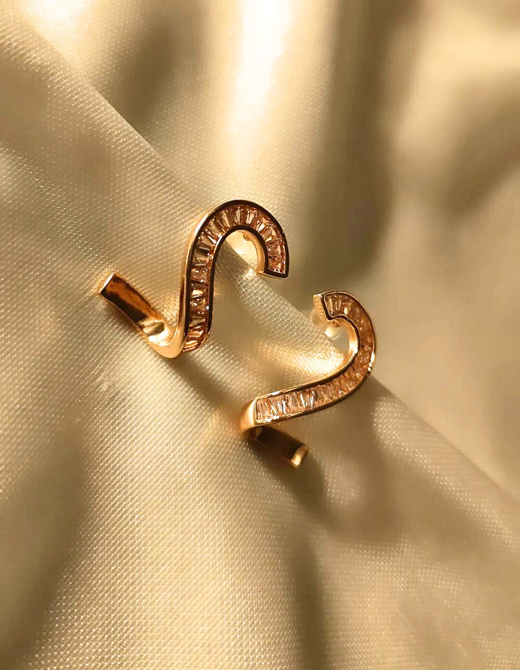 S-Style Anti Tarnish RoseGold Stud Earrings