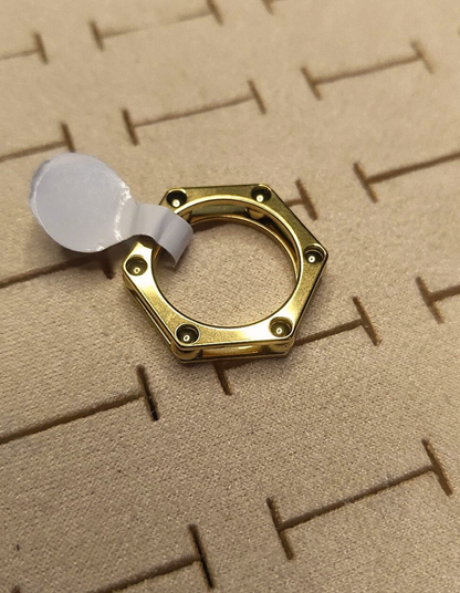 Hexagon Bead Statement Ring