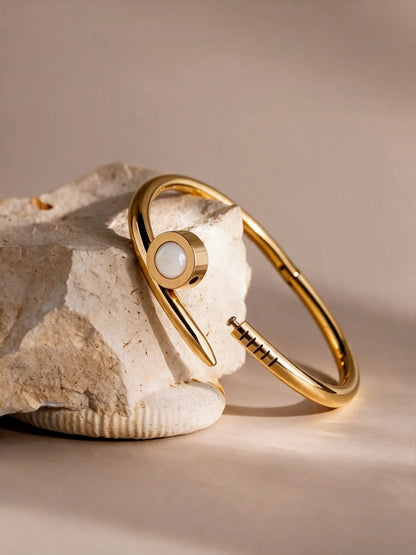 Chiave Mother-of-Pearl Nail  Bracelet
