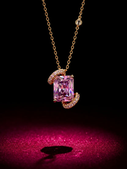 Amelie Amethyst Crystal Pendant Set — 18K Gold Plated