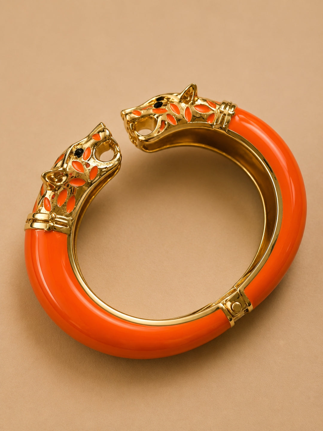 Vittoria Panther Kada Bangle, 18K Gold-Plated - Mandarin