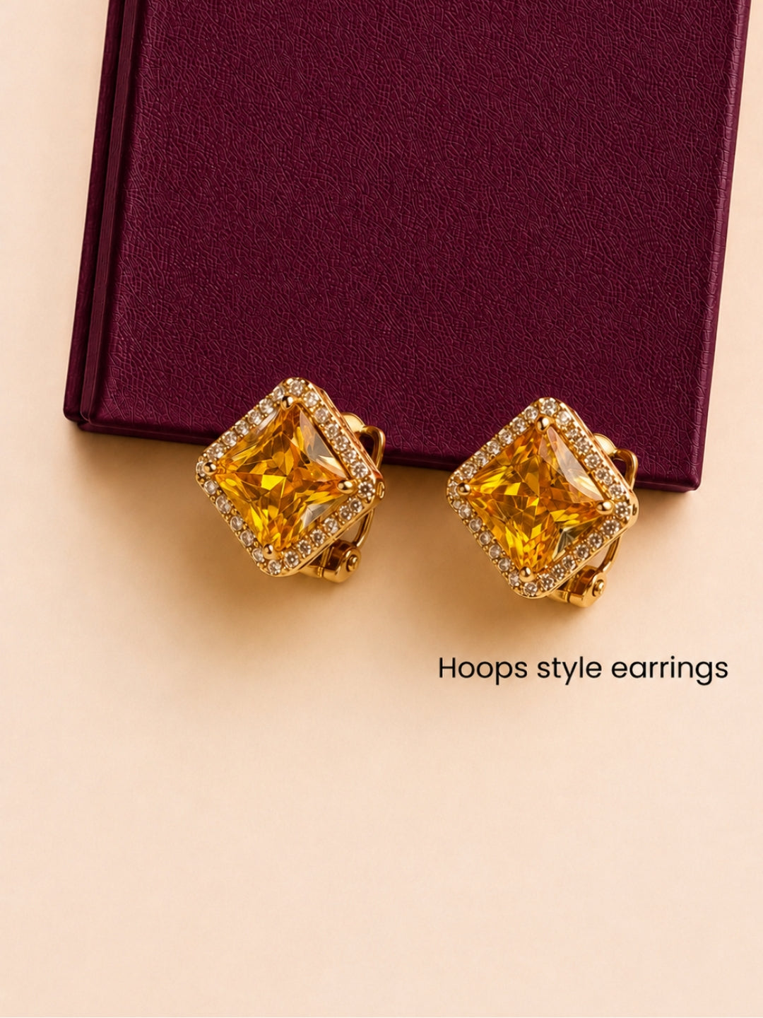 Miele Golden Halo Necklace & Earring Set, 18K Gold-Plated