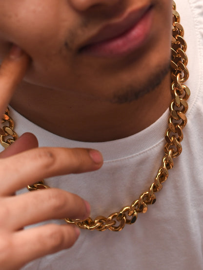 Chunky Gold Statement Chain 15mm – 18k Gold Plated Stainless Steel