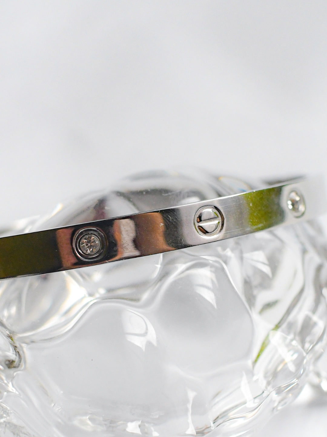 Classic Silver Lock Bangle – Designer-Inspired Statement Bracelet