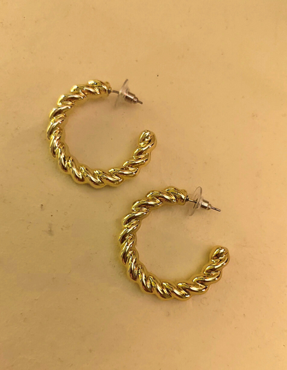 Big Twisted Hoops
