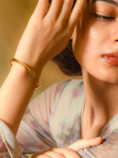 Elegant Gold CZ Bracelet – Anti-Tarnish, Small Wrist Fit