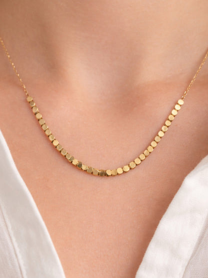 Quad Beads Chain Necklace – 18K Gold Plated Anti-Tarnish Neckpiece