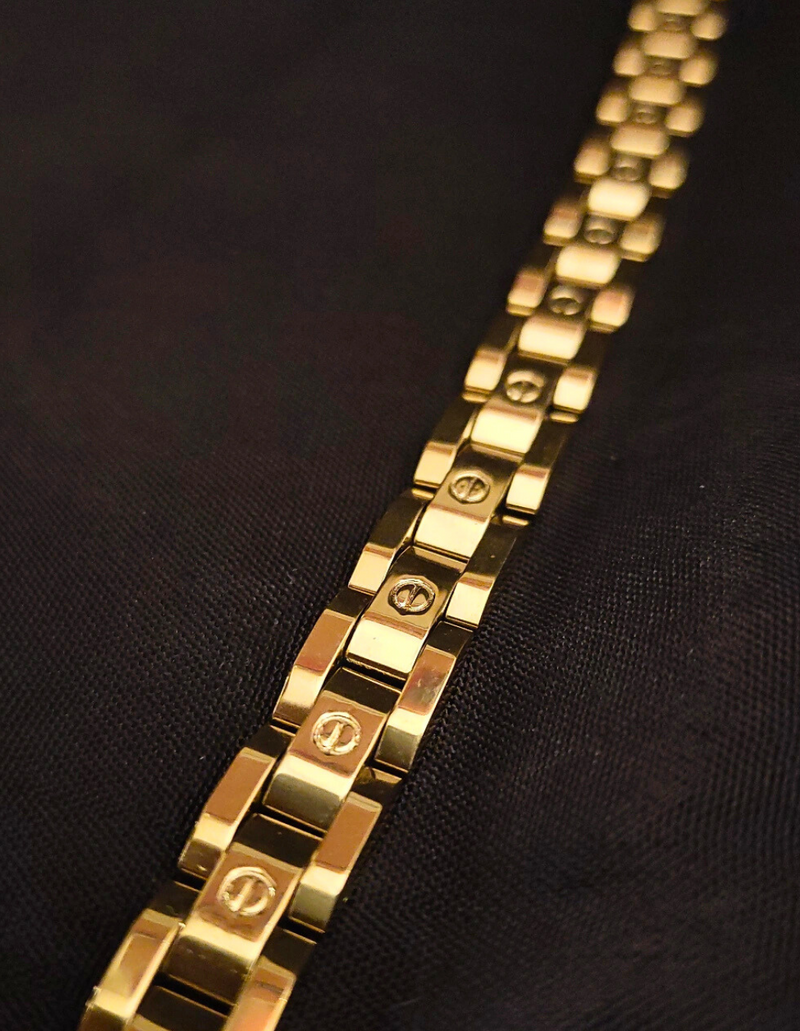 Brand Inspired Gold Bracelet (Thin) Unisex