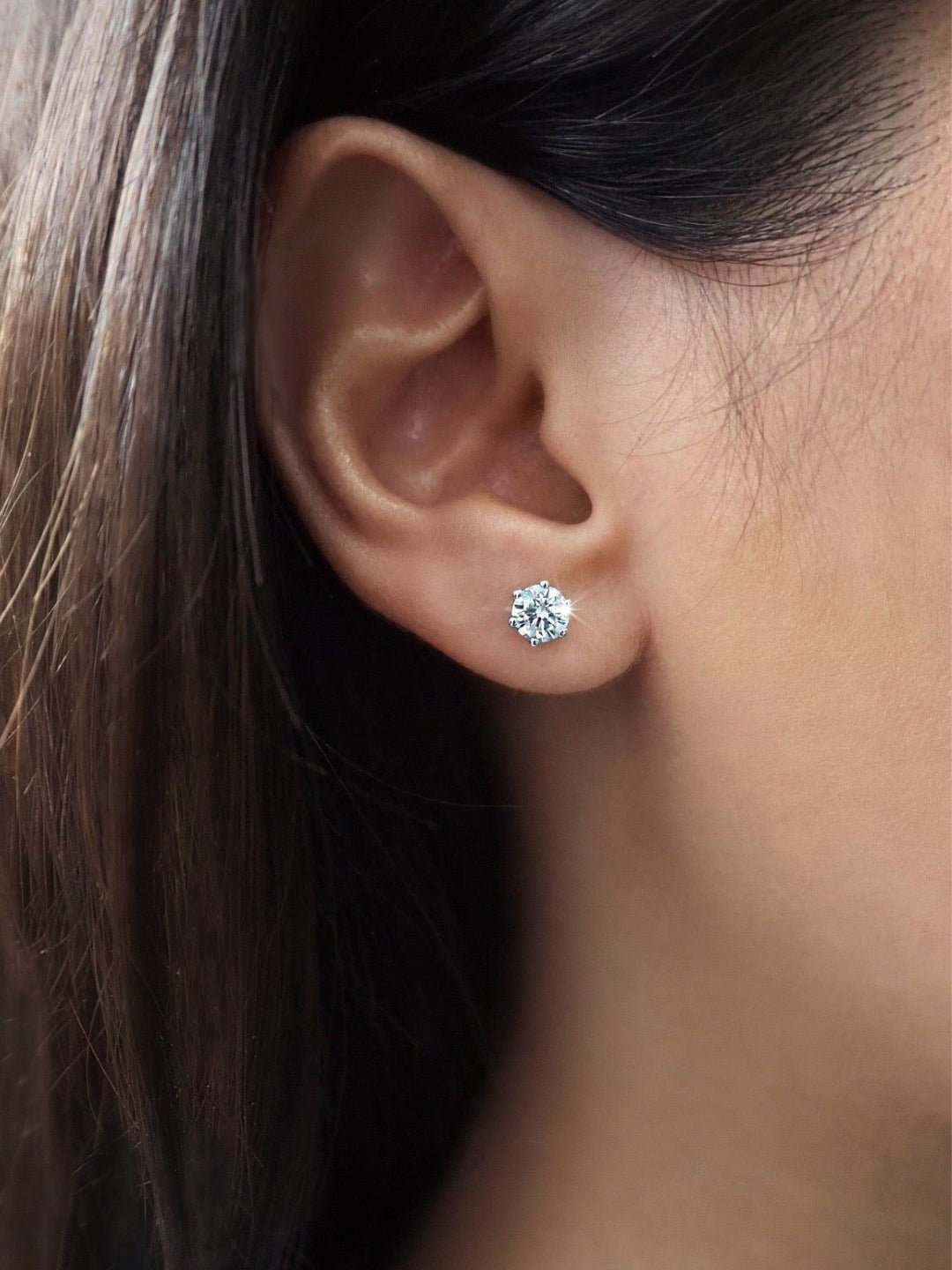 Mini Solitaire Stud Earrings – Anti-Tarnish & Waterproof