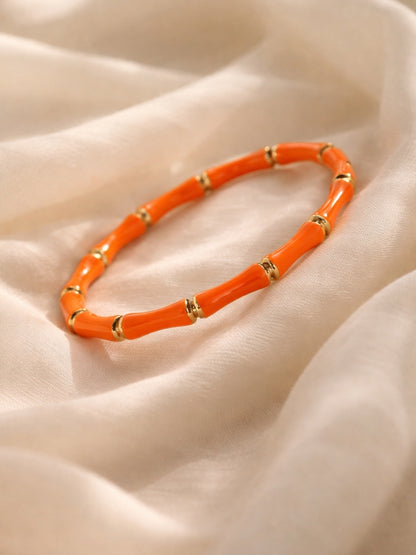 Tiranga Bamboo Bracelet Stack – Set of 3