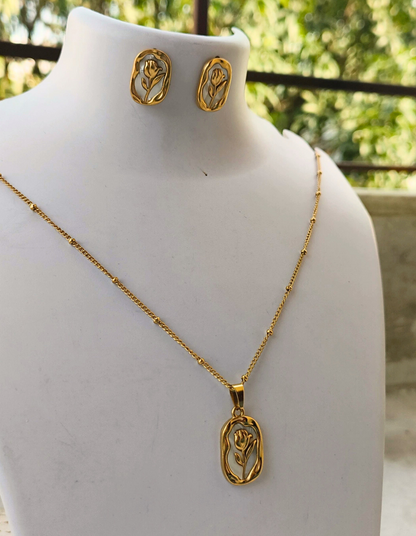 Rose Engraved Set