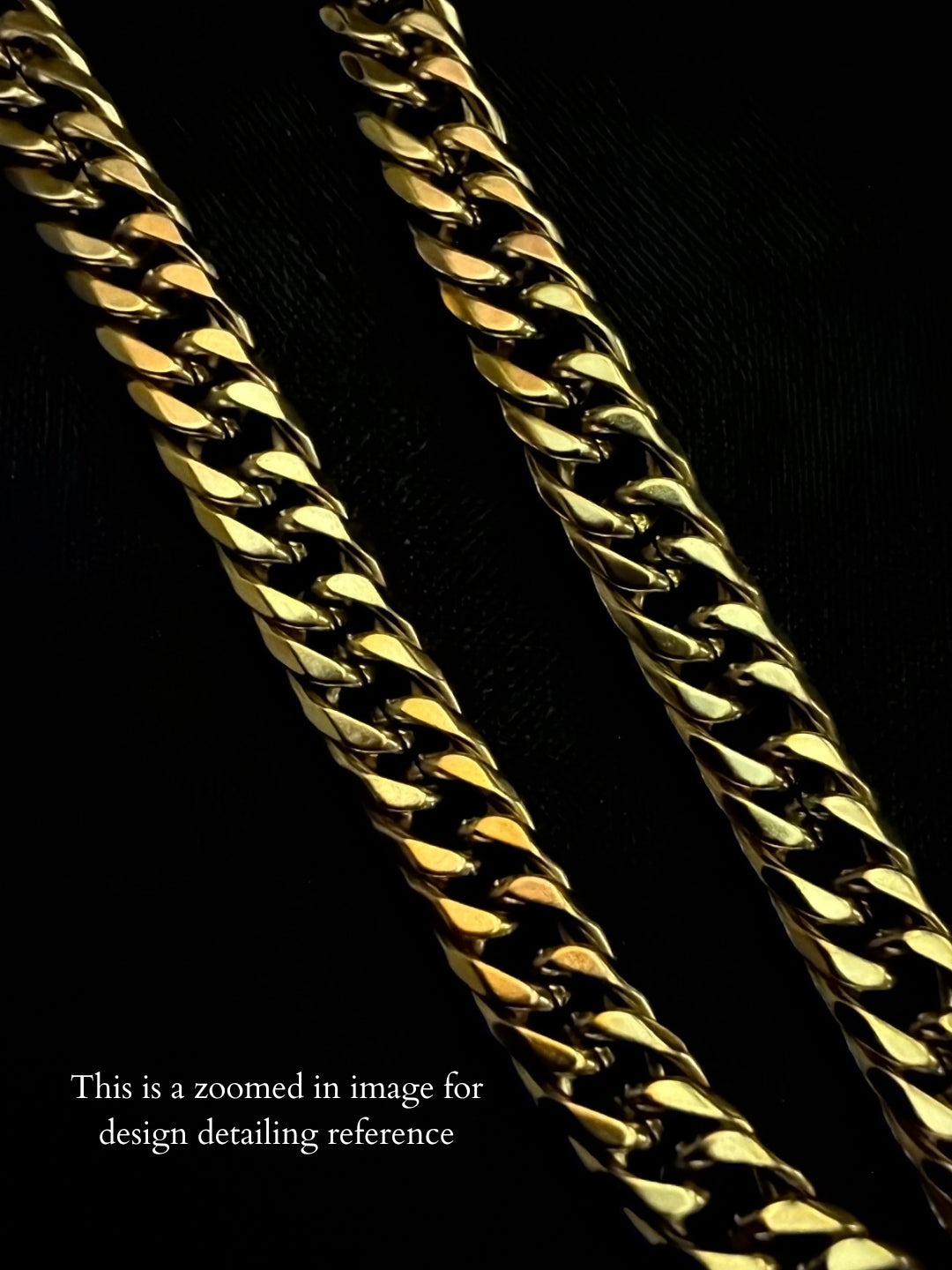 Unisex 18K Gold Cuban Link Chain – 5mm Stainless Steel Necklace