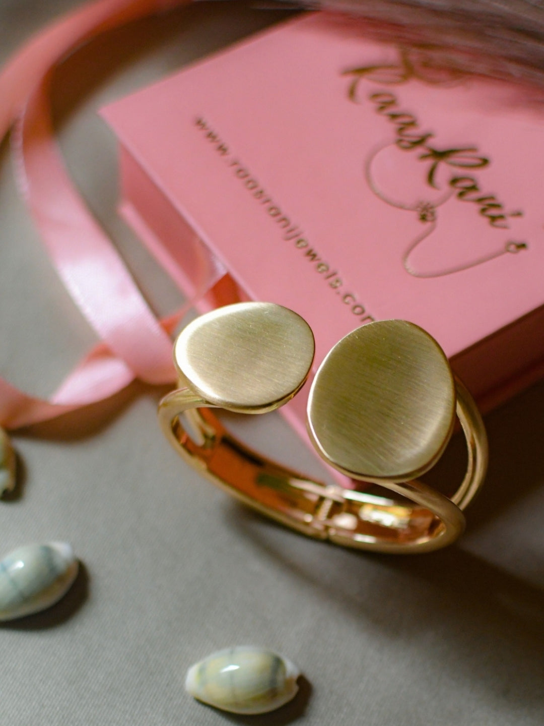 Hammered & Matte Disc Cuff Bracelet Combo – Set of 2 Stackable Cuffs