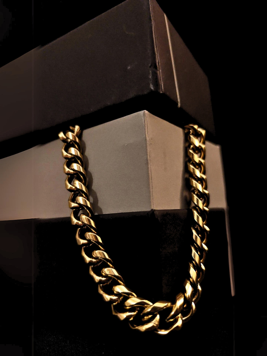 Gold Cuban Chain Bracelet (Thin)