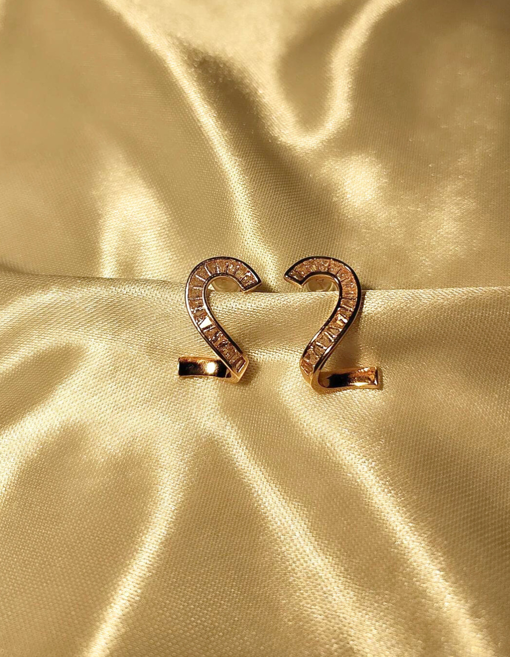 S-Style Anti Tarnish RoseGold Stud Earrings