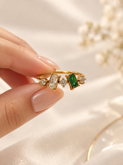 Cascata Crystal Cluster Ring