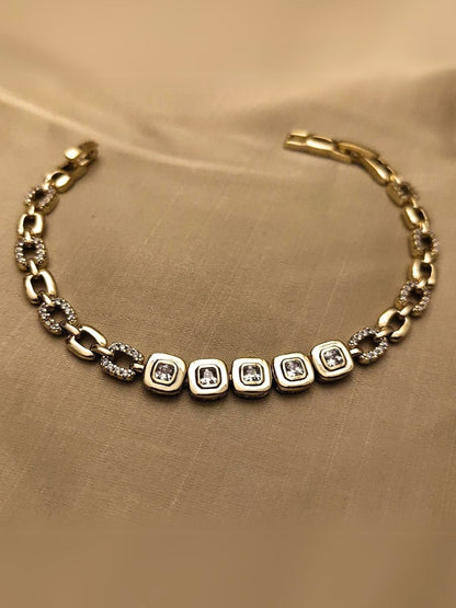 Quad Studded Clasp design Bracelet