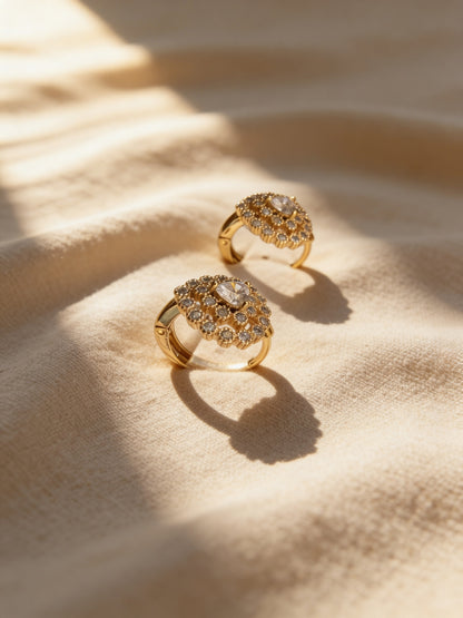 18K Rose Gold Heart CZ Hoop Earrings – Dainty Everyday Luxe