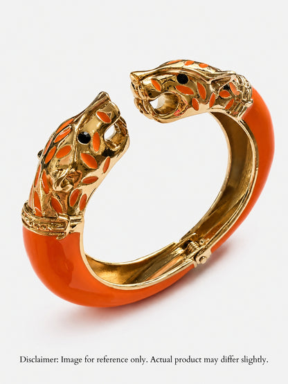 Vittoria Panther Kada Bangle, 18K Gold-Plated - Mandarin