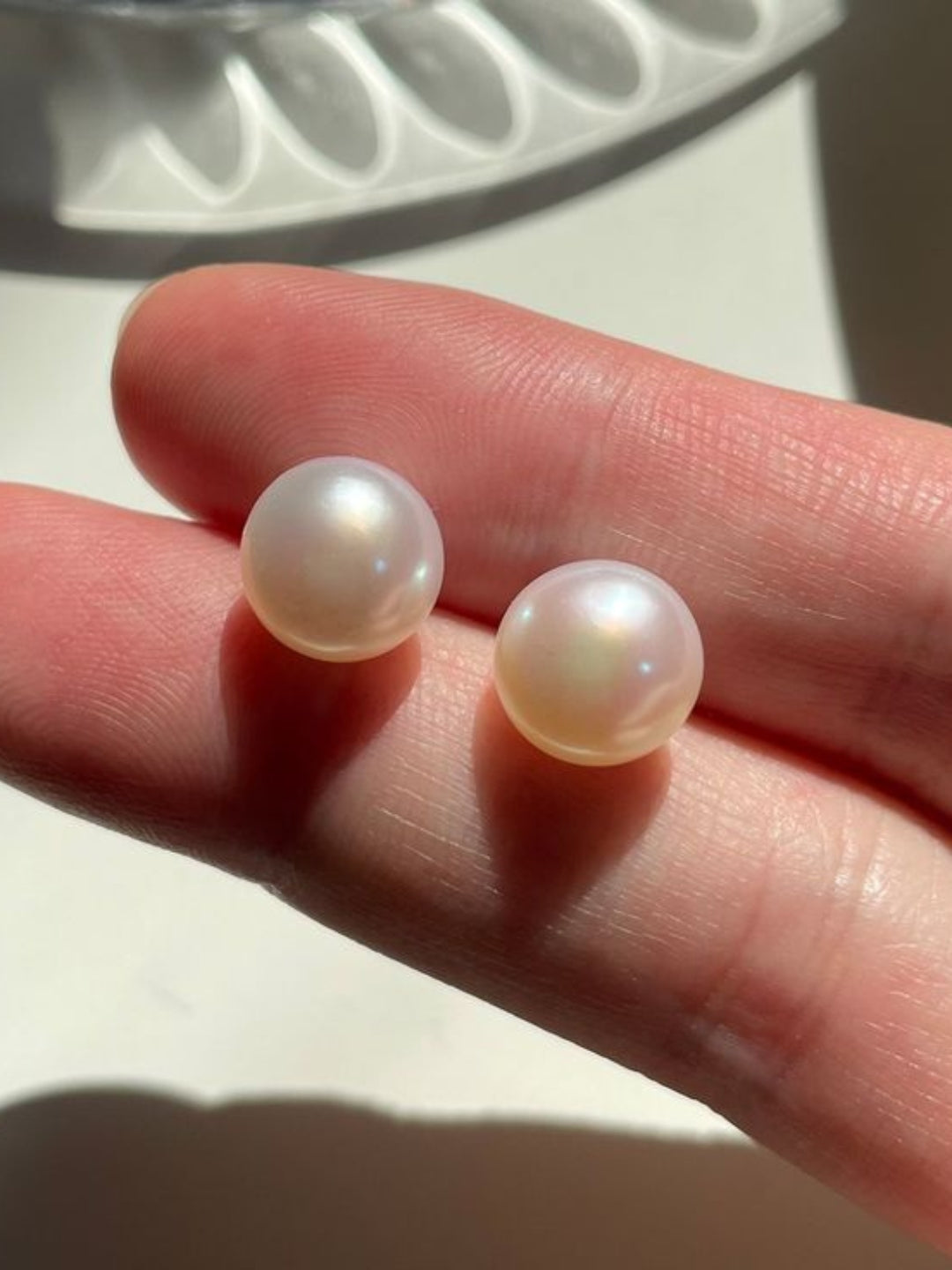 18K Gold Pearl Stud Earrings – 5mm Everyday Minimal Luxe