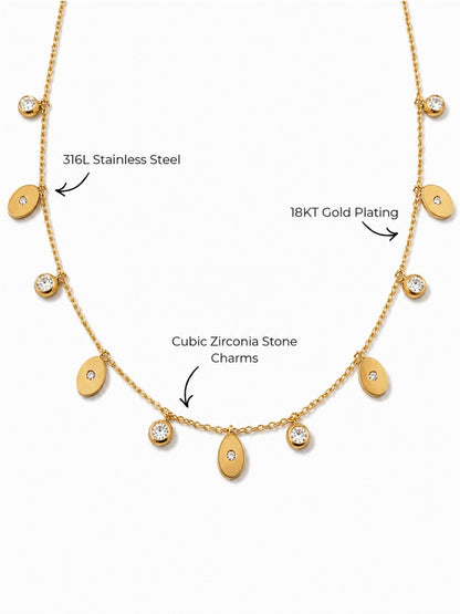 Multicolor Drop Layered Necklace Set – Combo of 2