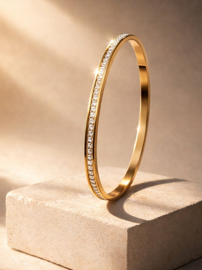 Row-Set Shine & Greek Key Cut-Out Bangle Duo