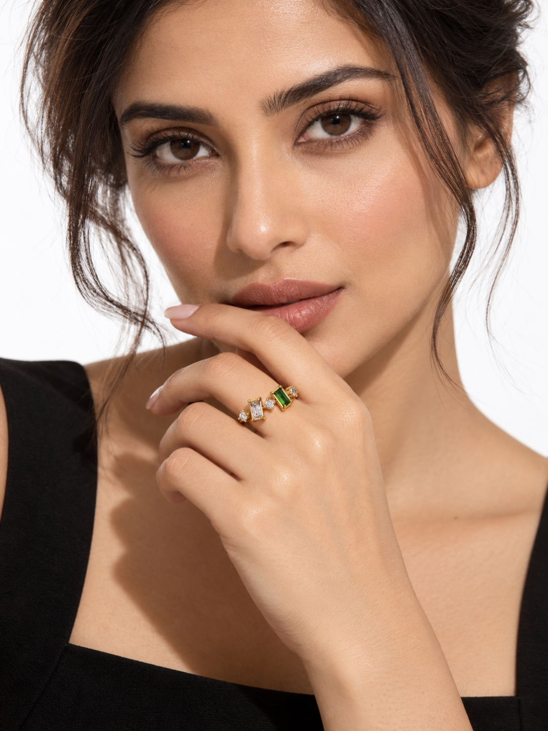 Cascata Crystal Cluster Ring