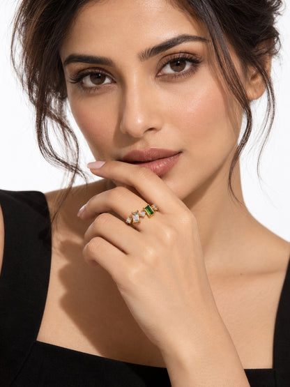 Cascata Crystal Cluster Ring