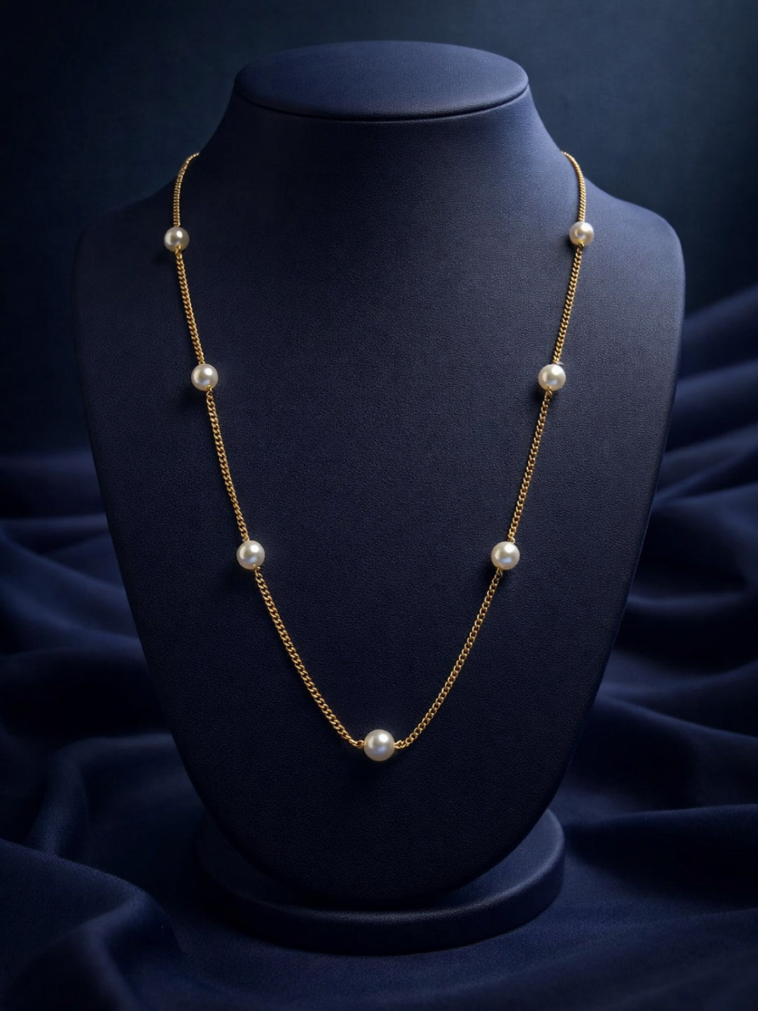 Layered Pearl Necklace Set (Set of 2) | 18K Gold Plated Stainless Steel