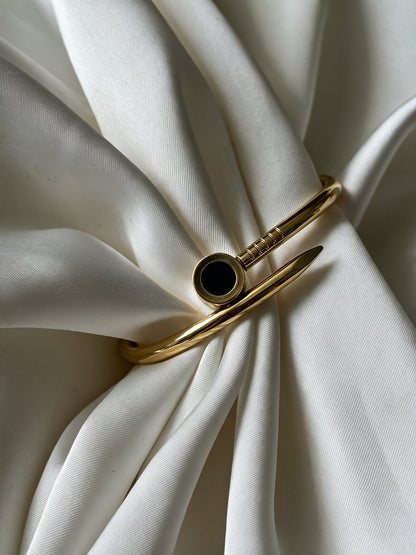 Chiave Black Onyx Nail  Bracelet