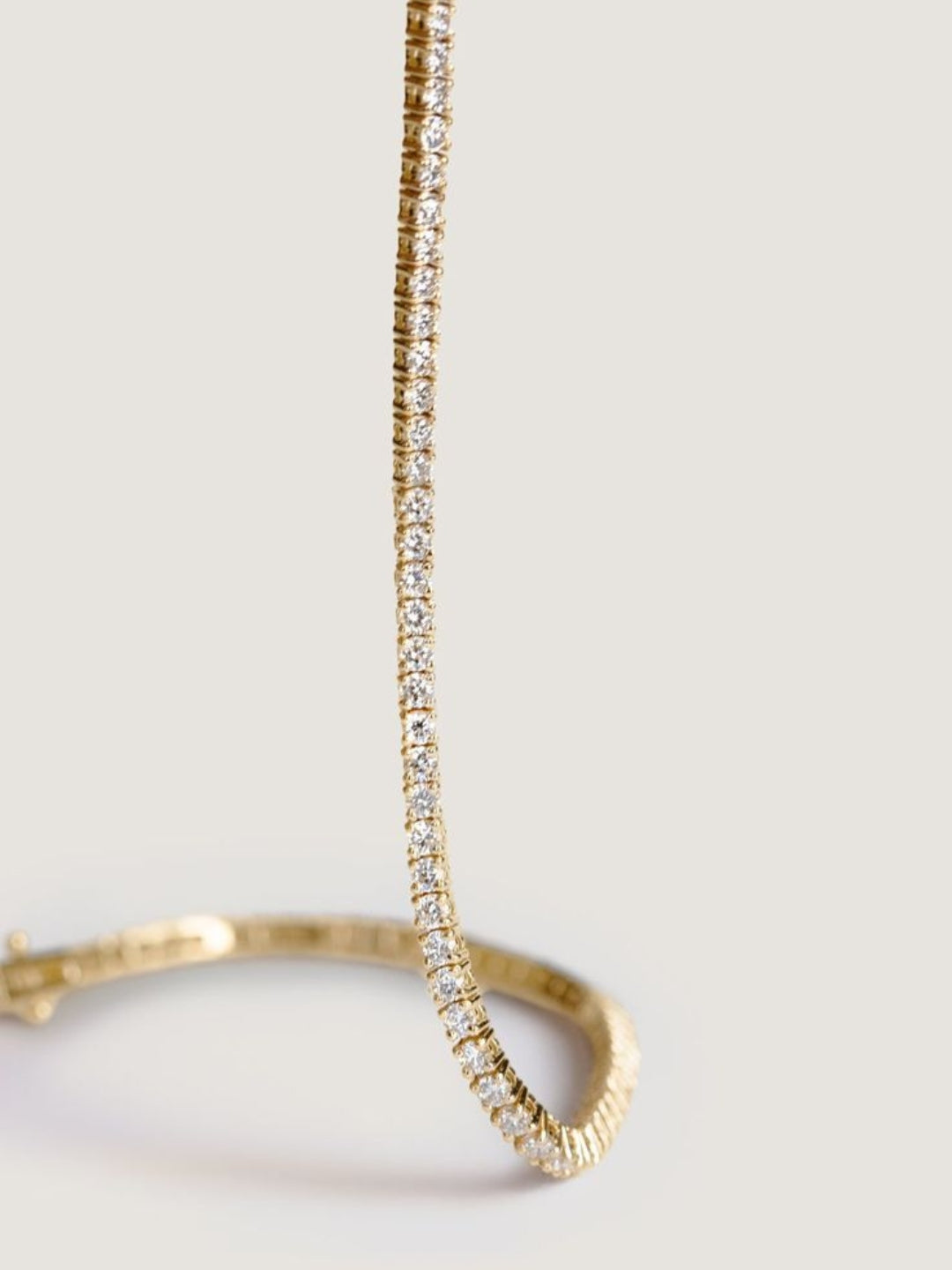 2mm Slim Gold Tennis Bracelet – CZ Diamond Stackable Bracelet