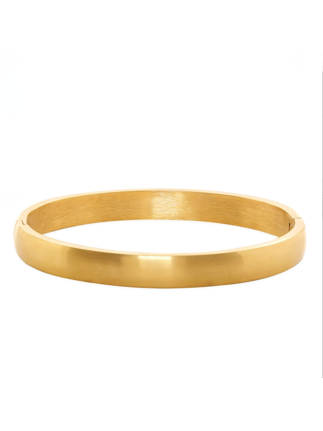 Matte Gold Men's Kada Bracelet – 18K Gold Plated Stainless Steel