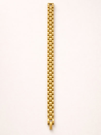 Gold Watch Strap Style Bracelet for Men – 18K Gold Plated