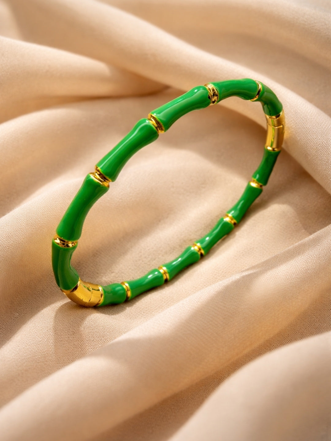 Tiranga Bamboo Bracelet Stack – Set of 3