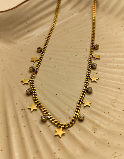 Beaded Charm (Stars ) Neckpiece