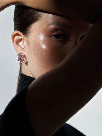 Amelie Amethyst Crystal Pendant Set — 18K Gold Plated
