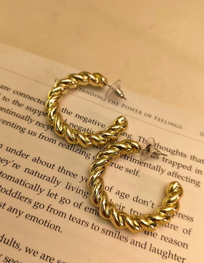 Big Twisted Hoops