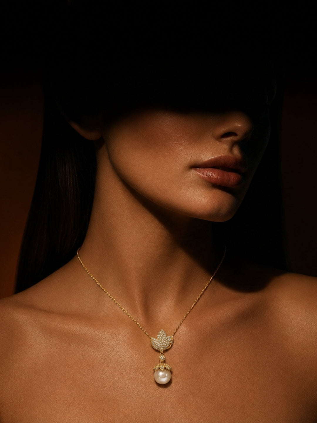 Ninfea Pearl Necklace & Earrings Set