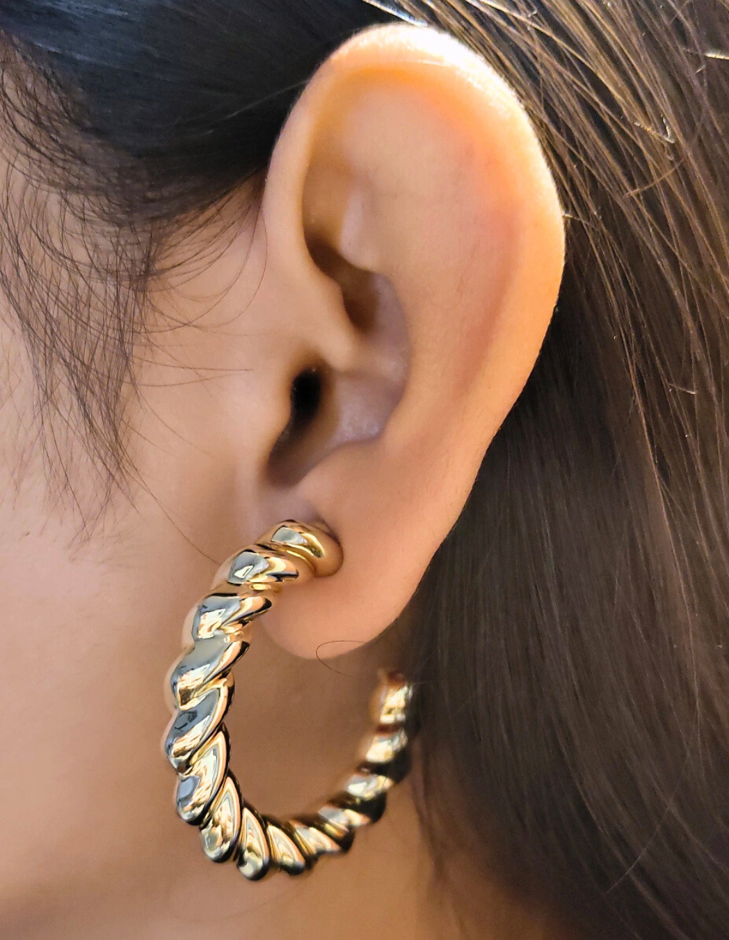 Big Twisted Hoops