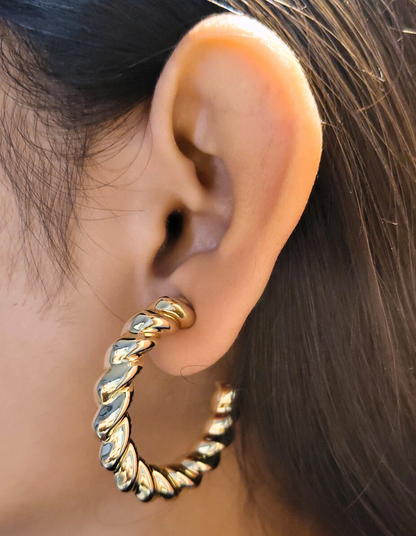 Big Twisted Hoops