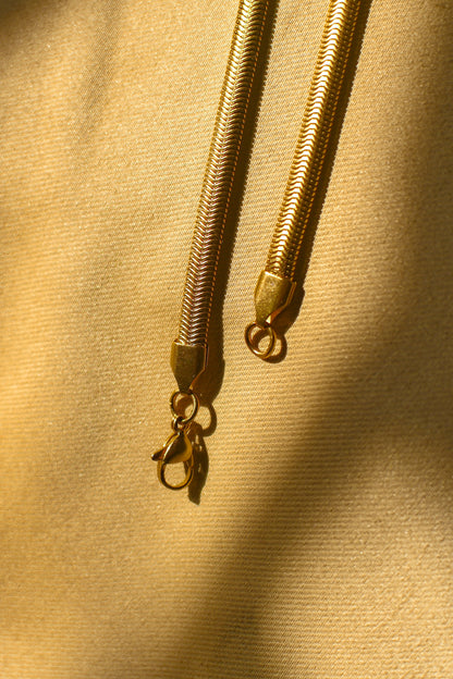 Gold-Plated Thick Snake Chain – Everyday Layering Essential