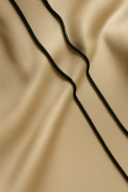Men’s Sleek Black Chain – Water & Sweat Resistant