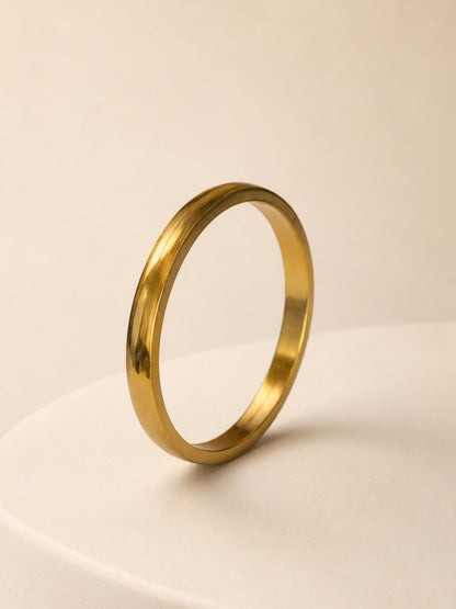Imperial Gold Men's Kada Bracelet – 18K Gold Plated CZ Bangle