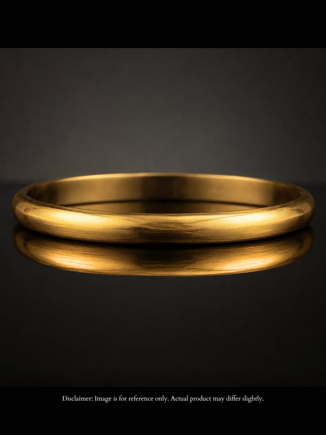 Imperial Gold Men's Kada Bracelet – 18K Gold Plated CZ Bangle