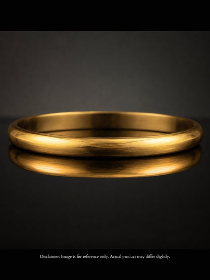 Imperial Gold Men's Kada Bracelet – 18K Gold Plated CZ Bangle